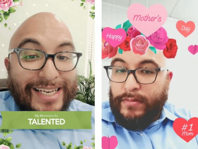 Snapchat y Messenger juegan la carta del Día de la Madre en realidad aumentada