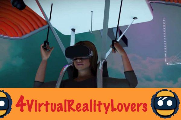 Paradrop VR: una atracción de simulador de parapente de realidad virtual