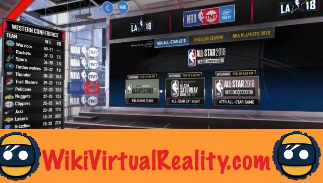 NBA VR - Baloncesto estadounidense transmitido en vivo en realidad virtual
