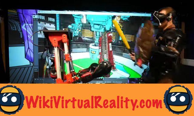Este robot te golpea en la vida real cuando te golpeas en realidad virtual